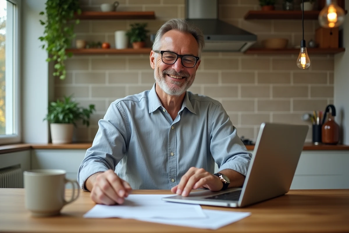 Homme discutant lors d